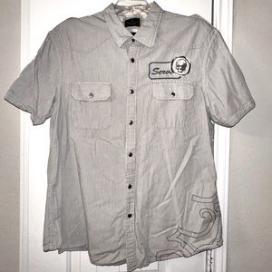 Marc Ecko XL short sleeve button down